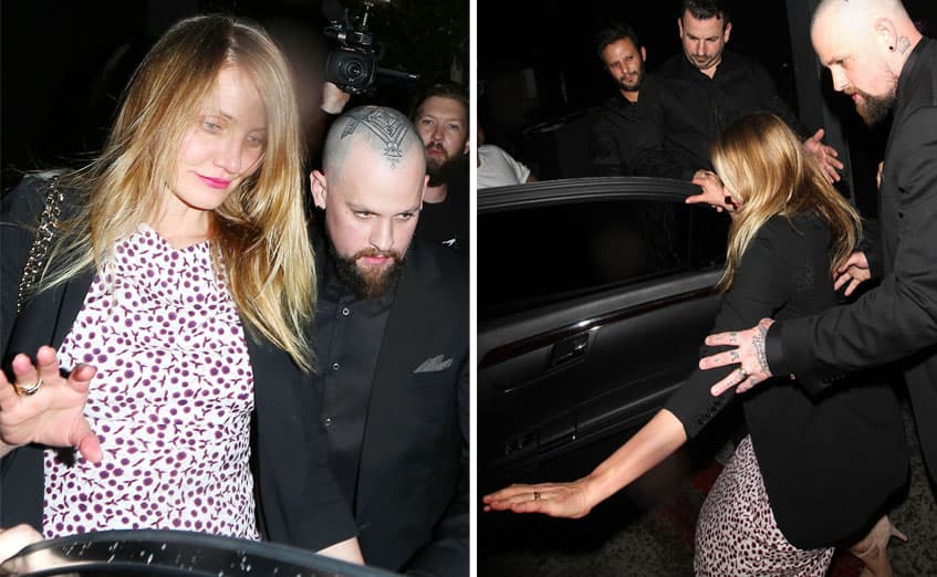 Cameron terminó mareada y raspada.