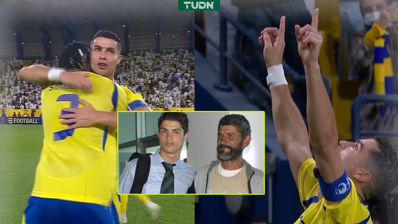 ¡Emotivo! Cristiano anota y le dedica el gol a su papá hasta el cielo