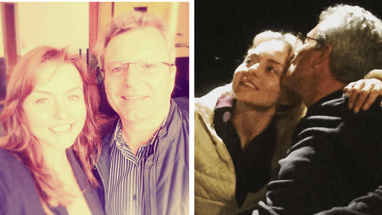 Angelique y su papá Patrick Boyer.