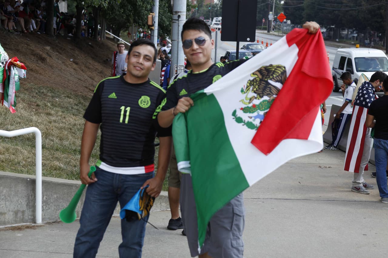 Atlanta vivió la fiesta de las semifinales de la Copa Oro 2015 con los duelos Estados Unidos vs. Jamaica y México vs. Panamá.