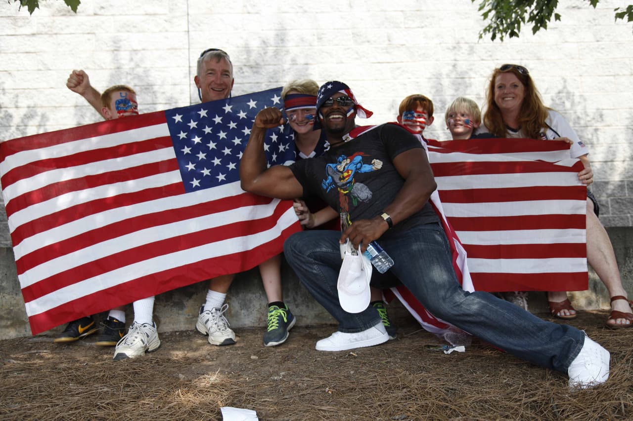 Atlanta vivió la fiesta de las semifinales de la Copa Oro 2015 con los duelos Estados Unidos vs. Jamaica y México vs. Panamá.