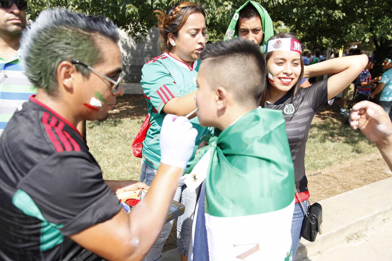 Atlanta vivió la fiesta de las semifinales de la Copa Oro 2015 con los duelos Estados Unidos vs. Jamaica y México vs. Panamá.