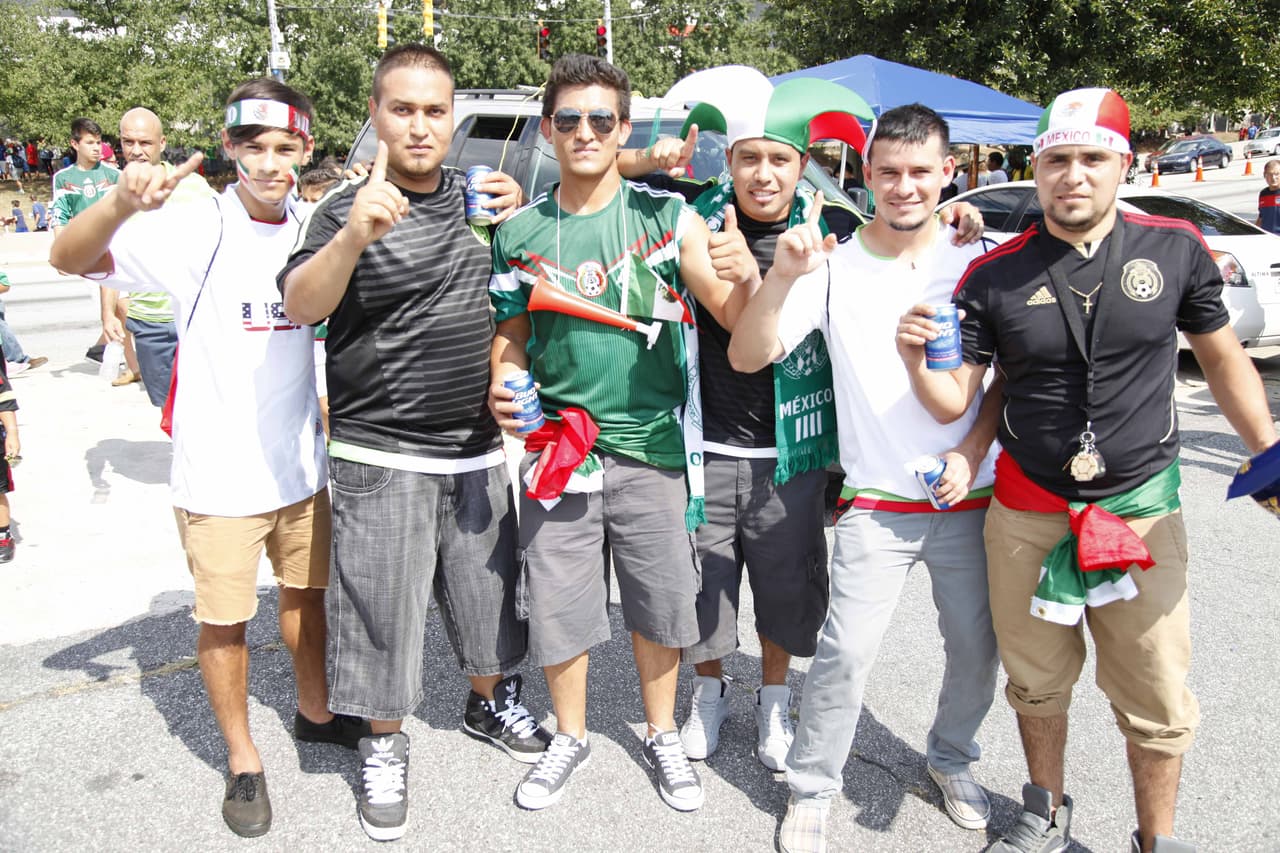 Atlanta vivió la fiesta de las semifinales de la Copa Oro 2015 con los duelos Estados Unidos vs. Jamaica y México vs. Panamá.