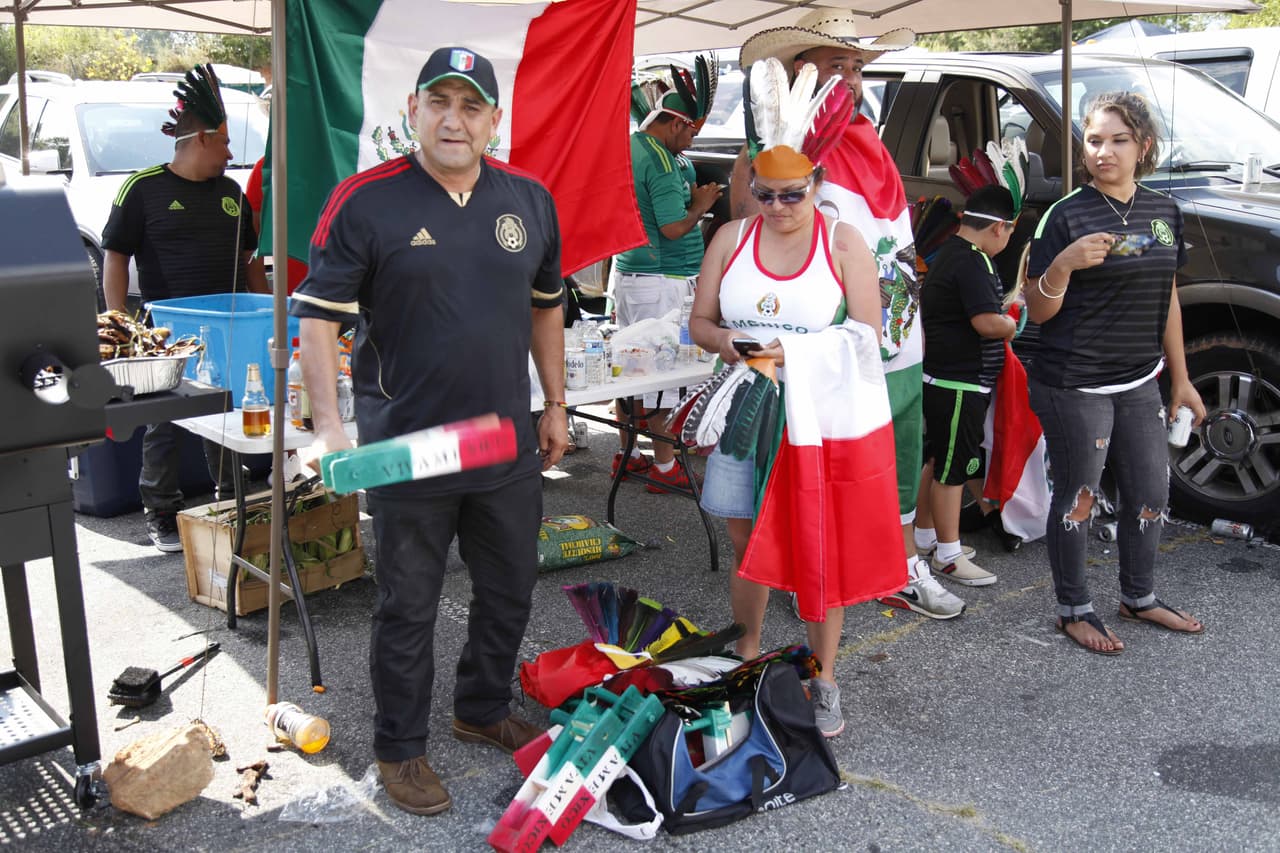 Atlanta vivió la fiesta de las semifinales de la Copa Oro 2015 con los duelos Estados Unidos vs. Jamaica y México vs. Panamá.