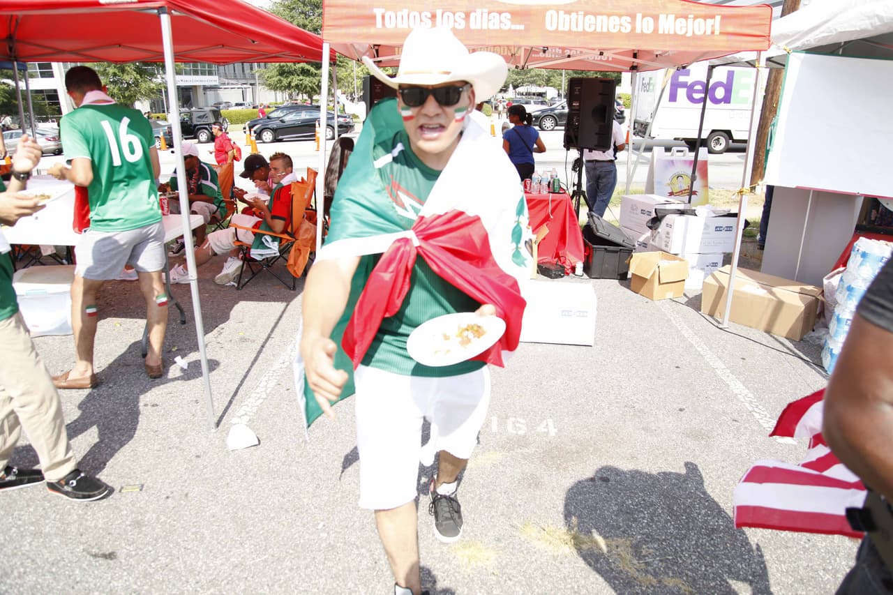 Atlanta vivió la fiesta de las semifinales de la Copa Oro 2015 con los duelos Estados Unidos vs. Jamaica y México vs. Panamá.