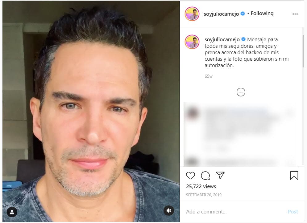 Pocos días después, el cubano reaccionó en redes sociales y dijo que no temía ser extorsionado: "Hasta ahorita estoy dando la cara porque ahorita pude recuperar mis redes sociales [...] Hermano o hermana que lo subió, si quieres subir todo lo que quieras de mí, súbelo".
<br>