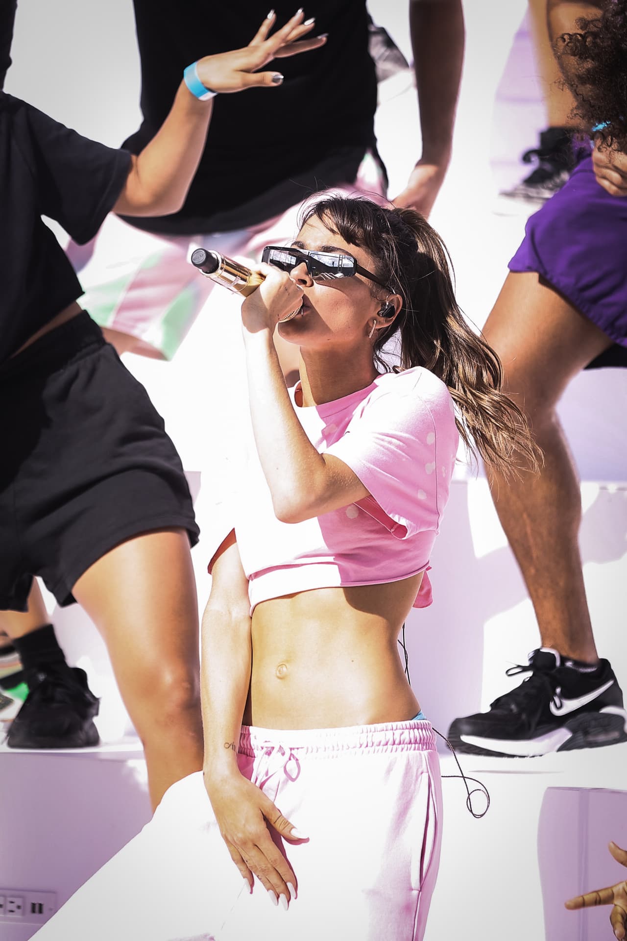 <b>Tini Stoessel </b>fue otra de las artistas que se preparó para una gran presentación en Premios Juventud 2021, en el escenario alterno en Wynwood, Florida.