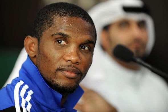SAMUEL ETO'O- El camerunés ganó en un año 23.3 millones de euros (más de $30.8 millones). En agosto de 2011 Eto'o aseguró un lucrativo acuerdo con el equipo ruso Anzhi Makhachkala.