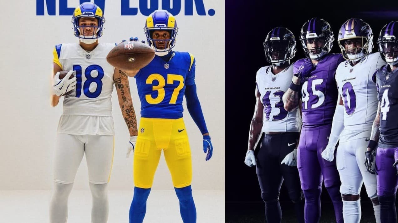 Rams y Ravens renuevan su imagen para la temporada 2026 de la NFL