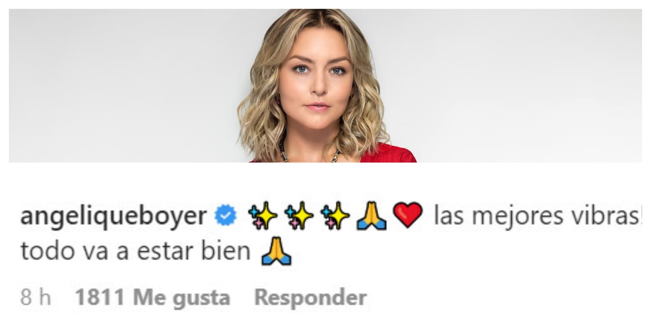 Ante este anuncio, una ola de famosos reaccionaron y comenzaron a mandar oraciones y buenos augurios al comediante, como lo hizo Angelique Boyer.