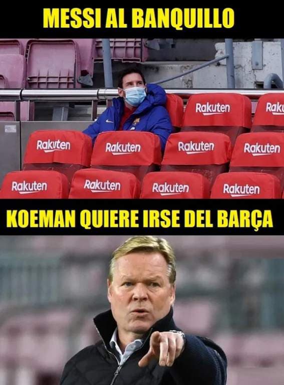 Los memes no perdonaron a Messi ni al Barcelona | Griezmann también terminó ‘raspado’ del cotorreo en redes sociales.
