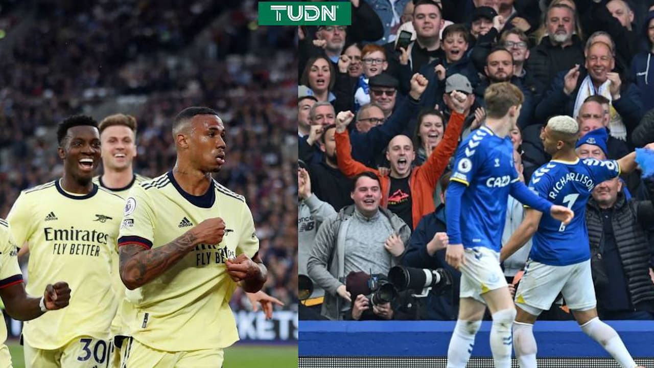 Everton se acerca a la salvación y el Arsenal entra a puestos de Champions
