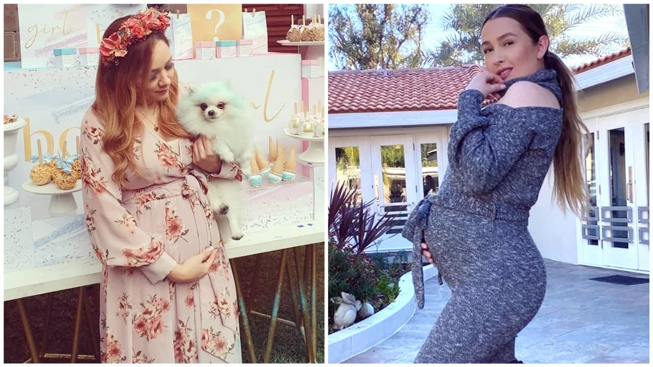 <b><a href="https://www.univision.com/famosos/la-esposa-de-larry-hernandez-tuvo-un-pequeno-imprevisto-al-comprar-el-primer-regalo-para-el-bebe-que-espera-video">Las dos están embarazadas</a>, tienen siete meses de gestación </b>y publicaron fotografías de su vientre haciendo casi la misma pose con solo unas horas de diferencia.