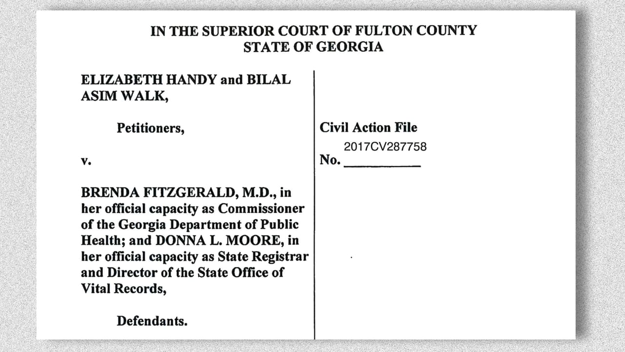 Una pareja de Georgia demandó al Departamento de Salud de ese estado para que emitiera un certificado de nacimiento con el apellido Allah (Dios en árabe) para su hija de 2 años.