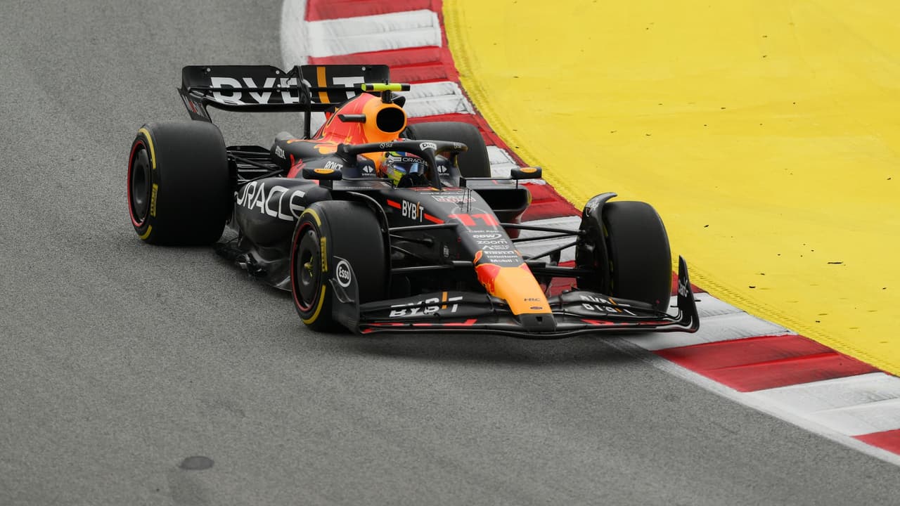 ¡Tremenda carrera! Checo Pérez acaricia el podio en el GP de España