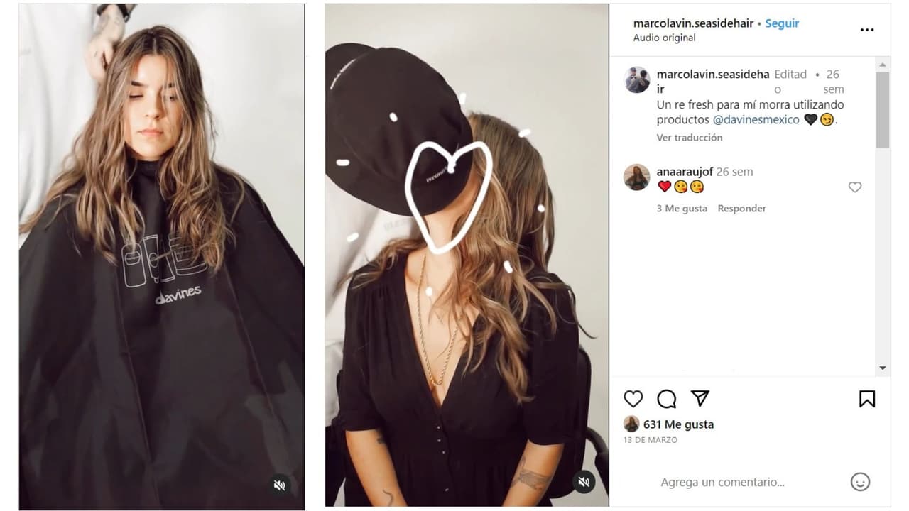 Marco Lavin presumió el beso que se dio con Ana Araujo.