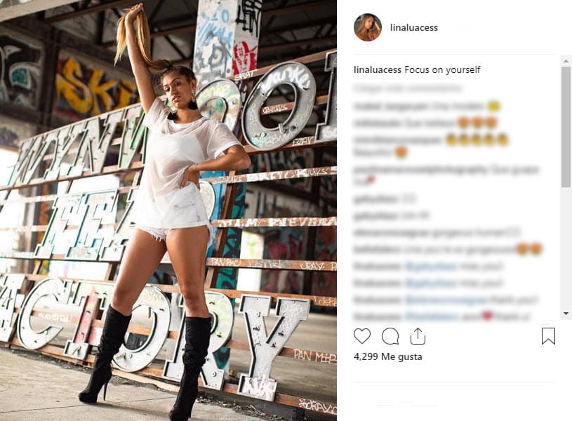 Lina podría llegar muy lejos en las pasarelas si continúa con esta inquietud por el medio.