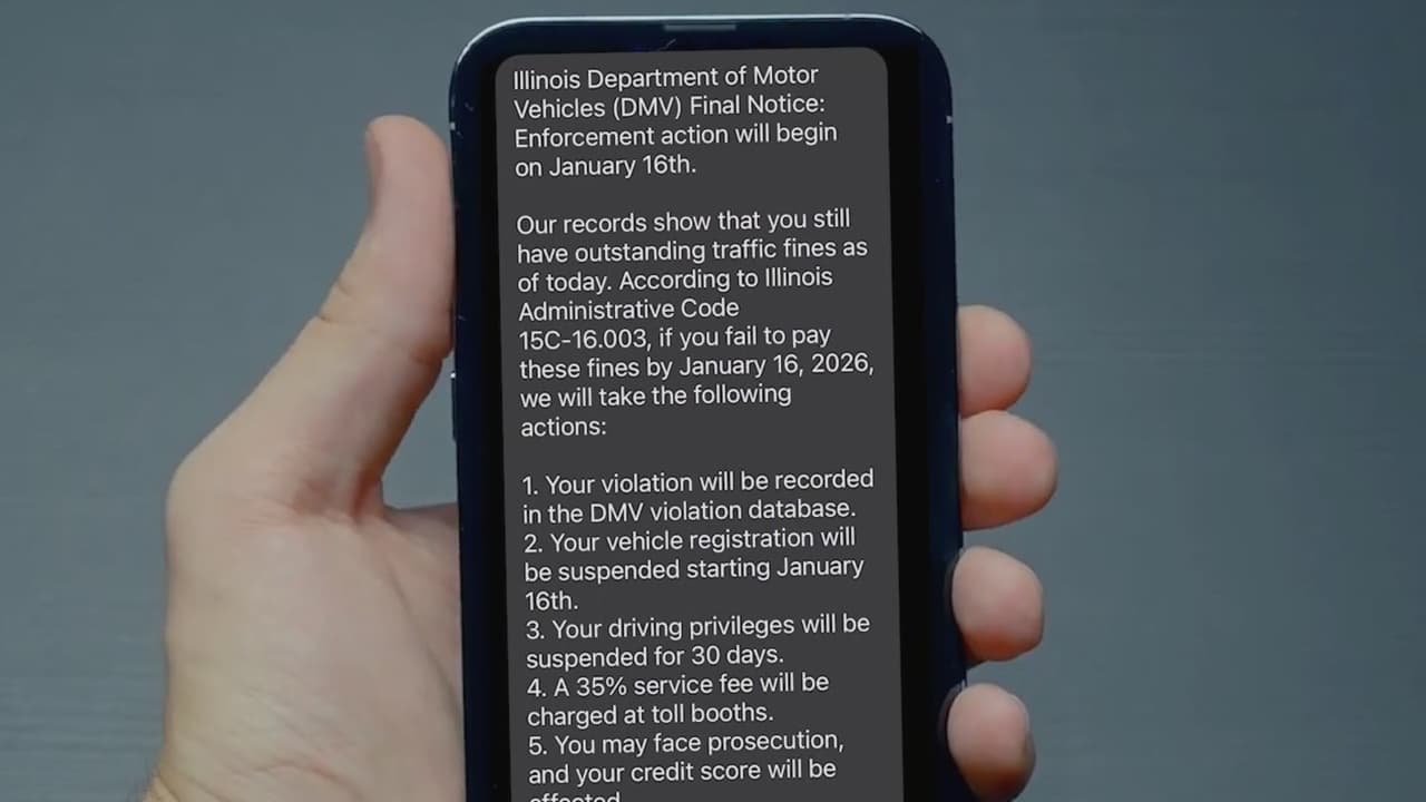 Illinois emite alerta por mensajes fraudulentos que se hacen pasar por el DMV