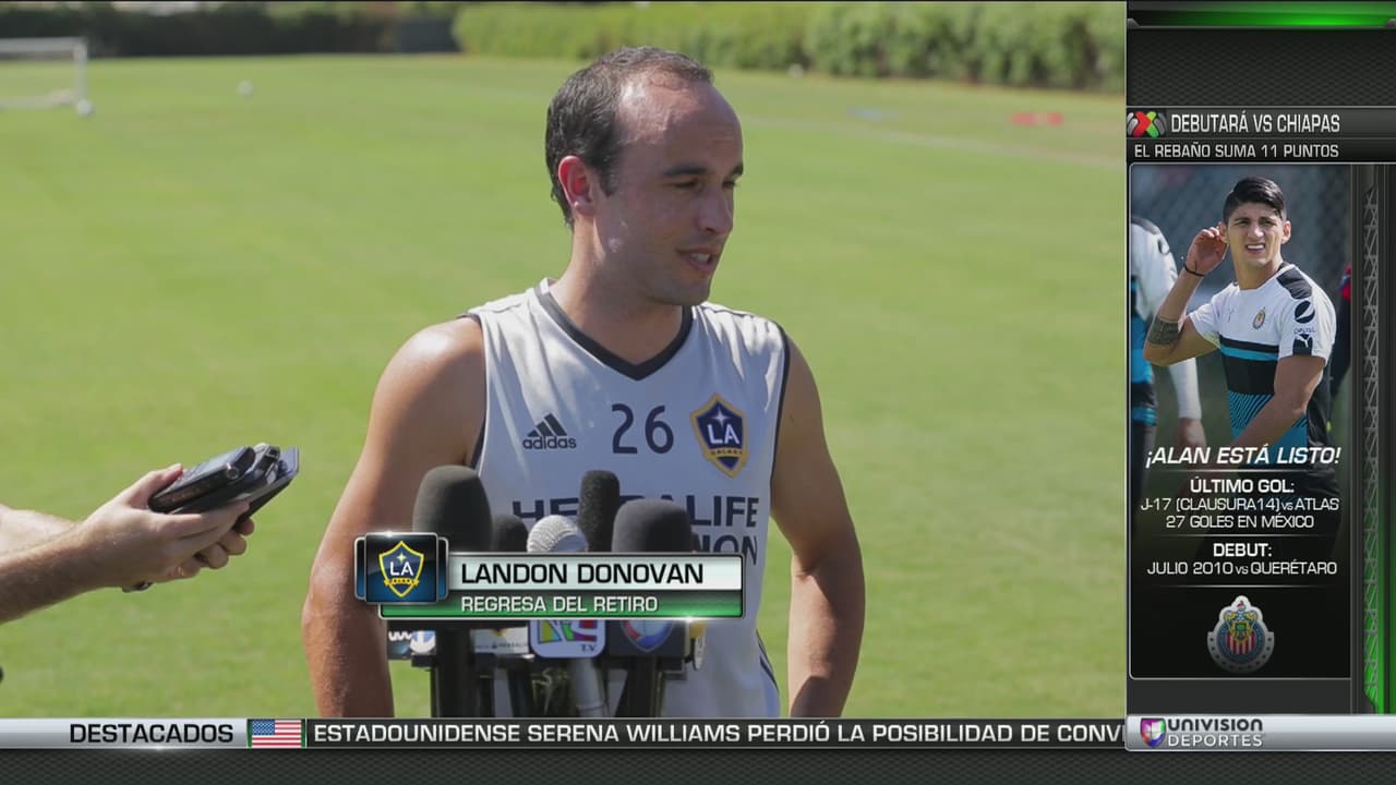 Landon Donovan aun desconoce si tendrá minutos este domingo con LA Galaxy