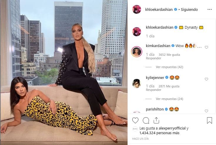 Khloé, de 34 años, fue parte de las presentadoras del evento junto con sus hermanas Kourtney (en la foto), de 40 años, y Kendall Jenner, de 23 años, según reportó 
<a href="https://www.dailymail.co.uk/tvshowbiz/article-7026549/Khloe-Kardashian-wind-knocked-discovered-Tristan-Thompson-cheated.html" target="_blank">The Daily Mail</a>.