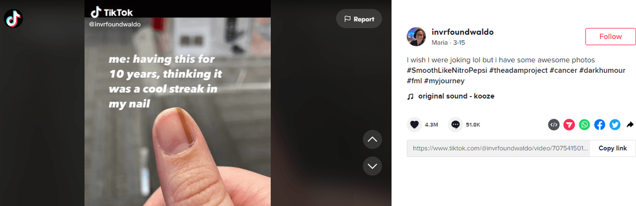 Maria Sylvia compartió su historia en la red social TikTok donde pronto se hizo viral.