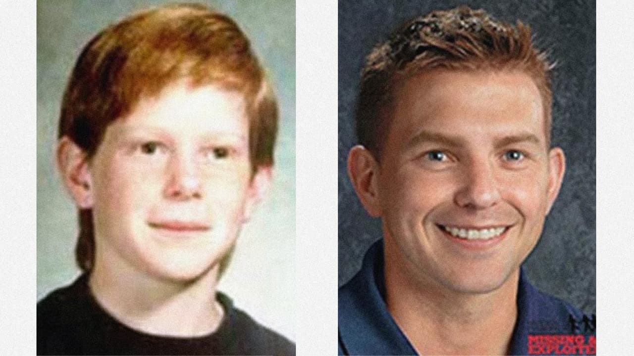 <b>Mark Himebaugh</b>
<br>
<br>A los 11 años desapareció en Del Haven, Nueva Jersey, el 
<a href="https://www.fbi.gov/wanted/kidnap/mark-himebaugh"><u>25 de noviembre de 1991</u></a>. La imagen de la derecha muestra cómo sería su rostro a los 34 años.