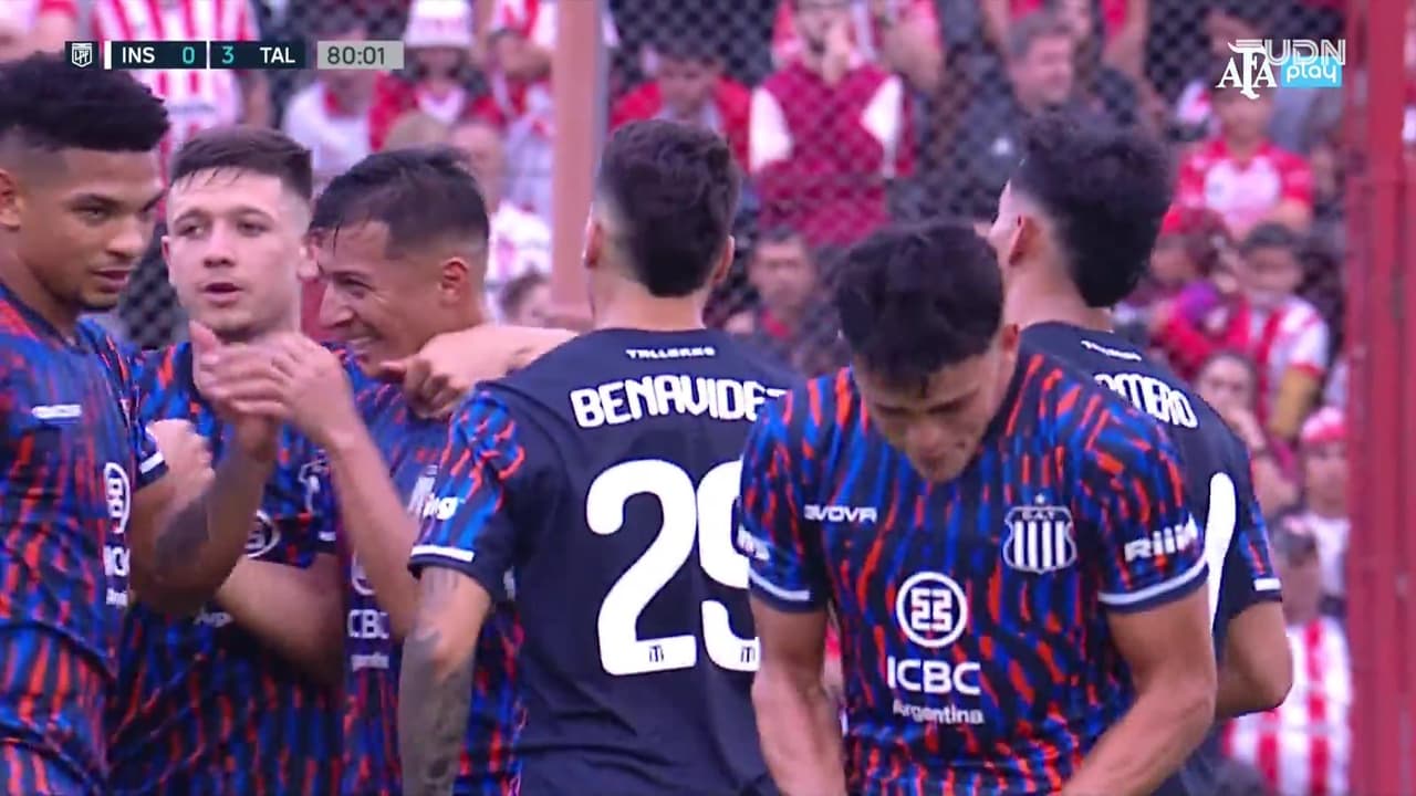 ¡Sin piedad! Llegó el 0-3 de Talleres sobre Instituto con gol de Sosa