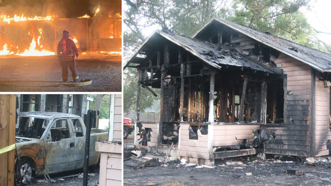 Incendio destruyó una casa en Clearwater