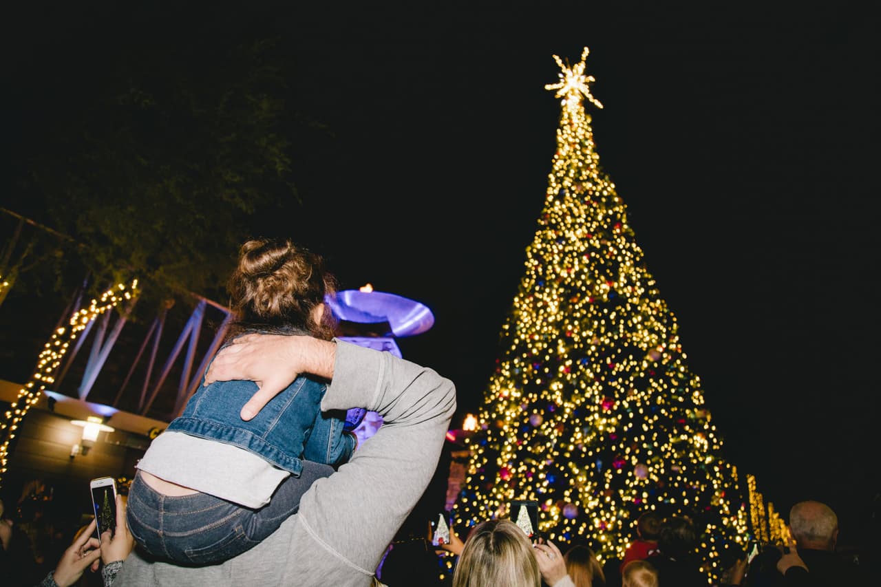 De acuerdo con un comunicado de prensa, cada hora de 11 am a 8pm del 24 de diciembre la nieve caerá en este sitio.
<br>