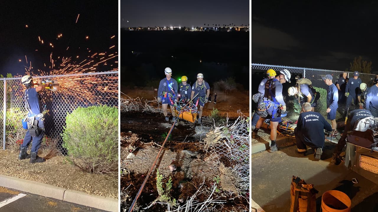 Rescatan a un hombre que terminó al fondo del Salt River luego de una persecución policial