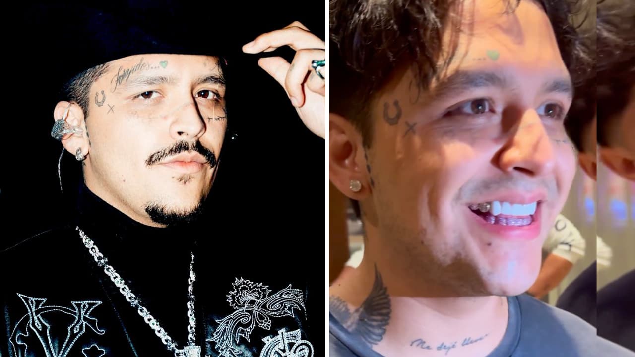 Nodal aparece con lujosa dentadura de diamantes y zafiros: esto es lo que costaría