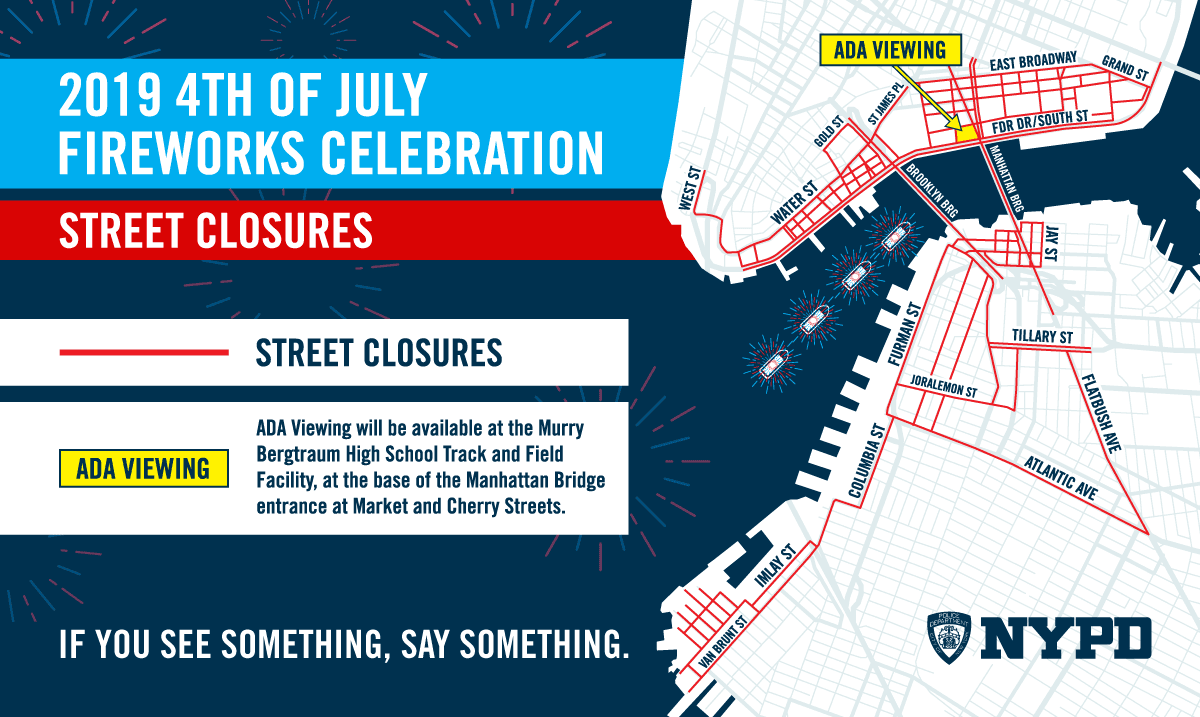 Estas son todas las calles que cerrarán para las festividades del 4 de julio en Nueva York
