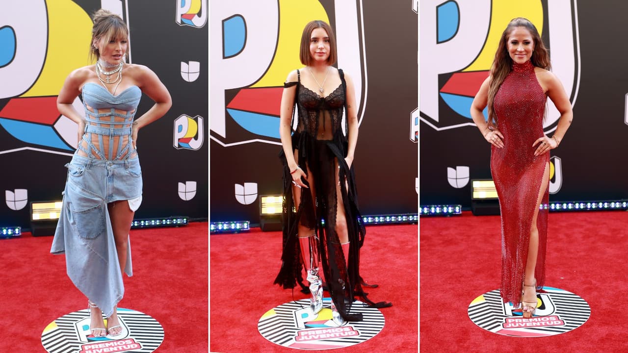 Migbelis Castellanos, Domelipa y Jackie Guerrido en Premios Juventud 2024.