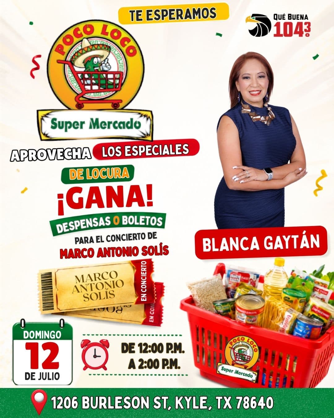 🎉🛒🎟️ ¡GANA DESPENSAS O BOLETOS PARA MARCO ANTONIO SOLÍS! 🎤✨🥳