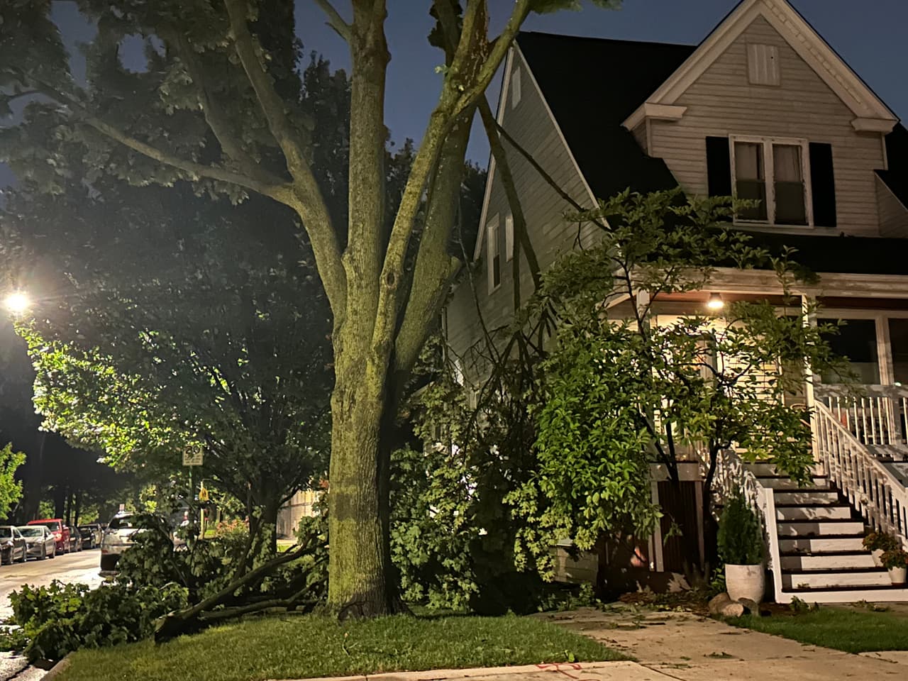 Destrozos al noroeste de Chicago