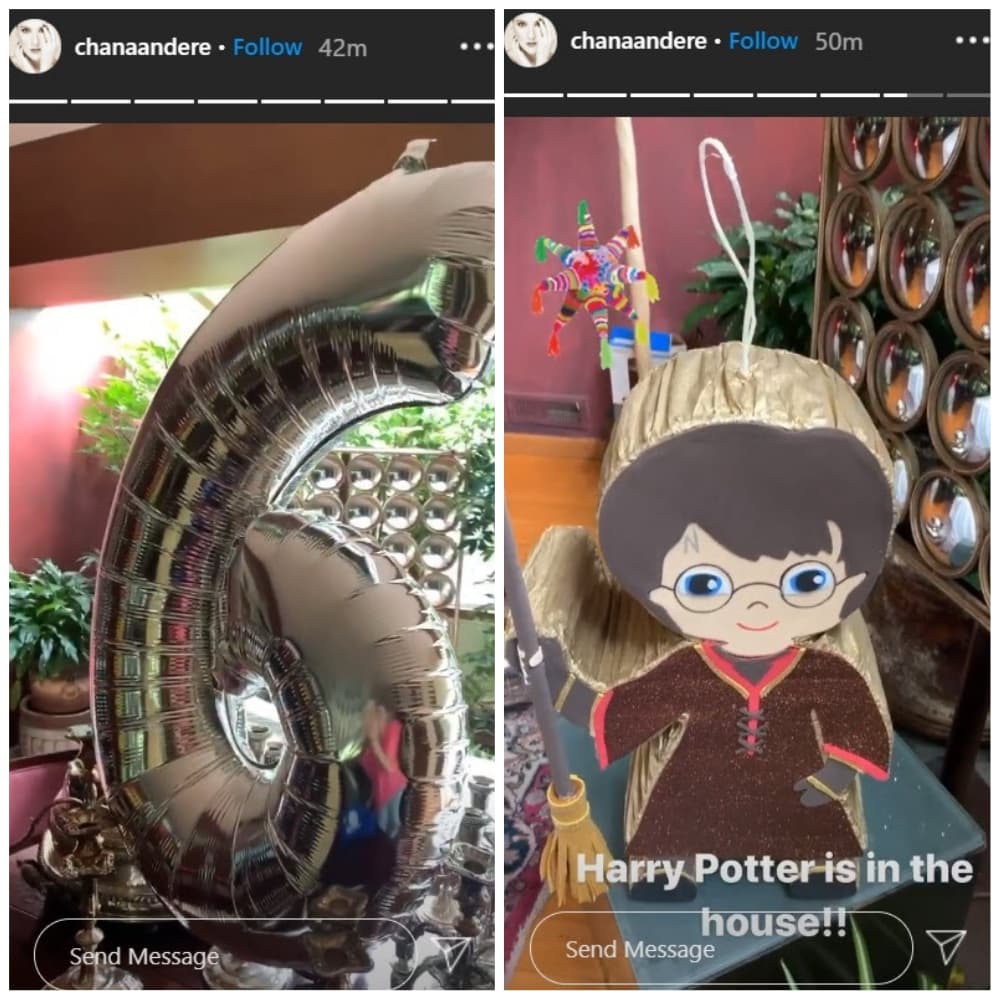 <b><a href="https://www.univision.com/famosos/con-asignaciones-tequila-vino-baile-y-un-marido-consentidor-la-actriz-chantal-andere-supera-la-cuarentena-video">La cuarentena no será impedimento</a></b> para que Chantal Andere celebre el cumpleaños de su hijo en casa y le preparó un pequeño festejo con temática del personaje Harry Potter.
<br>