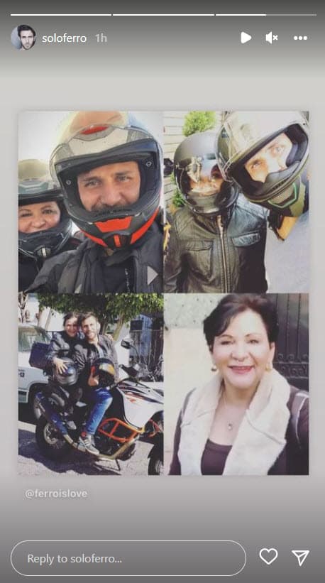 <b>Carlos Ferro</b> también presumió a su mamá '"rock star": "Cuando te toca una mamá 'Rock Star'. ¡Feliz Día de la Madre!".