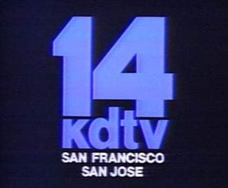 El reconocido logo de Canal 14 durante 1987 a 1990. Canal 14 es el más visto en el área de la bahía.