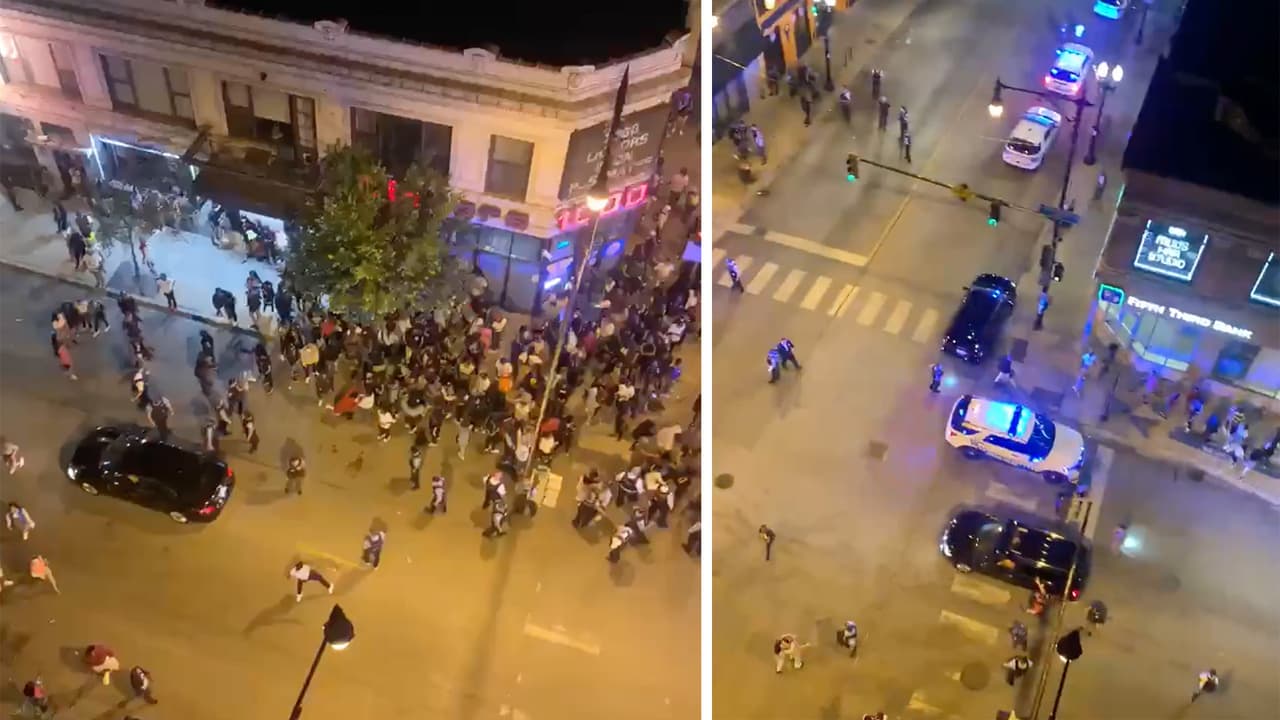 Jóvenes dañan una patrulla y causan caos en el área de Lakeview