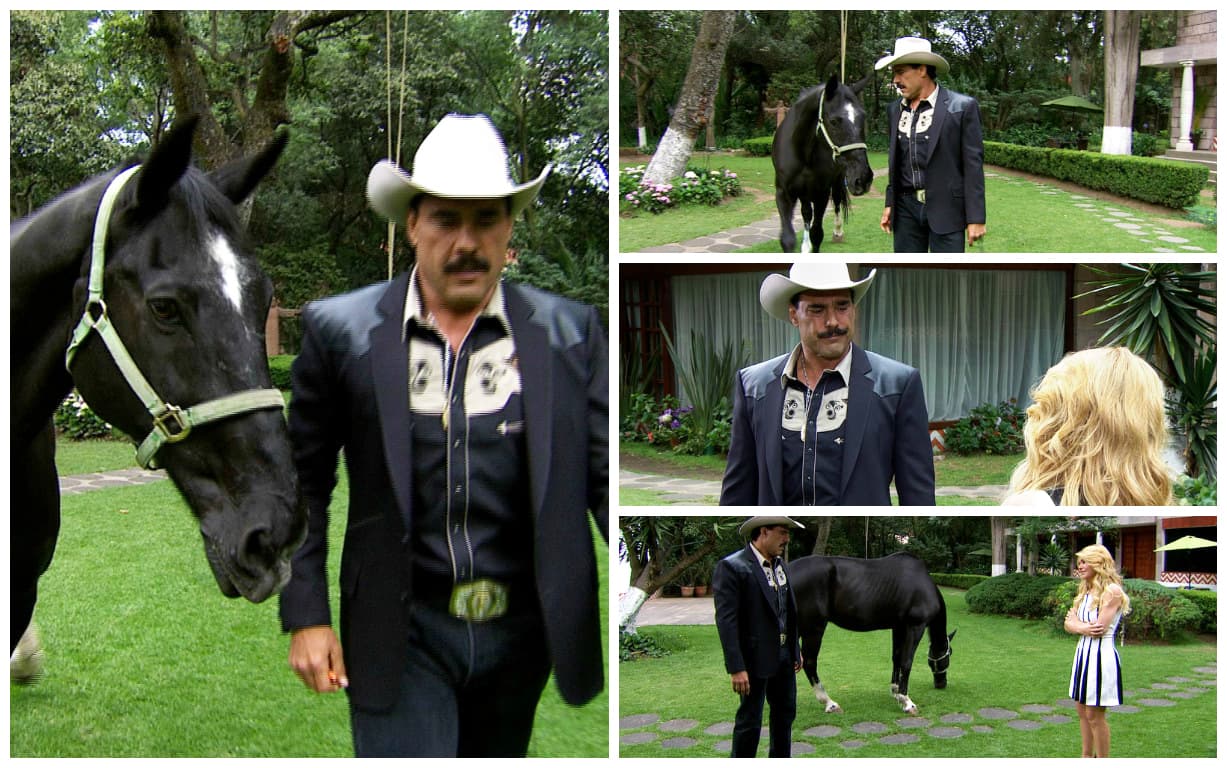 En "Amores con trampa" las mujeres se deleitaron la pupila al ver a Eduardo Yáñez como todo un ganadero.