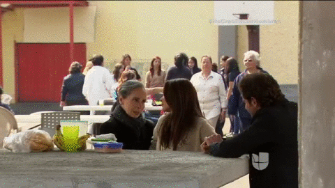 Le llevaron comida para que se alimentara bien.