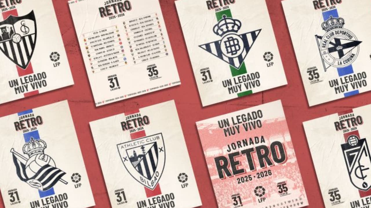 LaLiga anuncia que habrá una jornada en la que los equipos tendrá uniforme retro