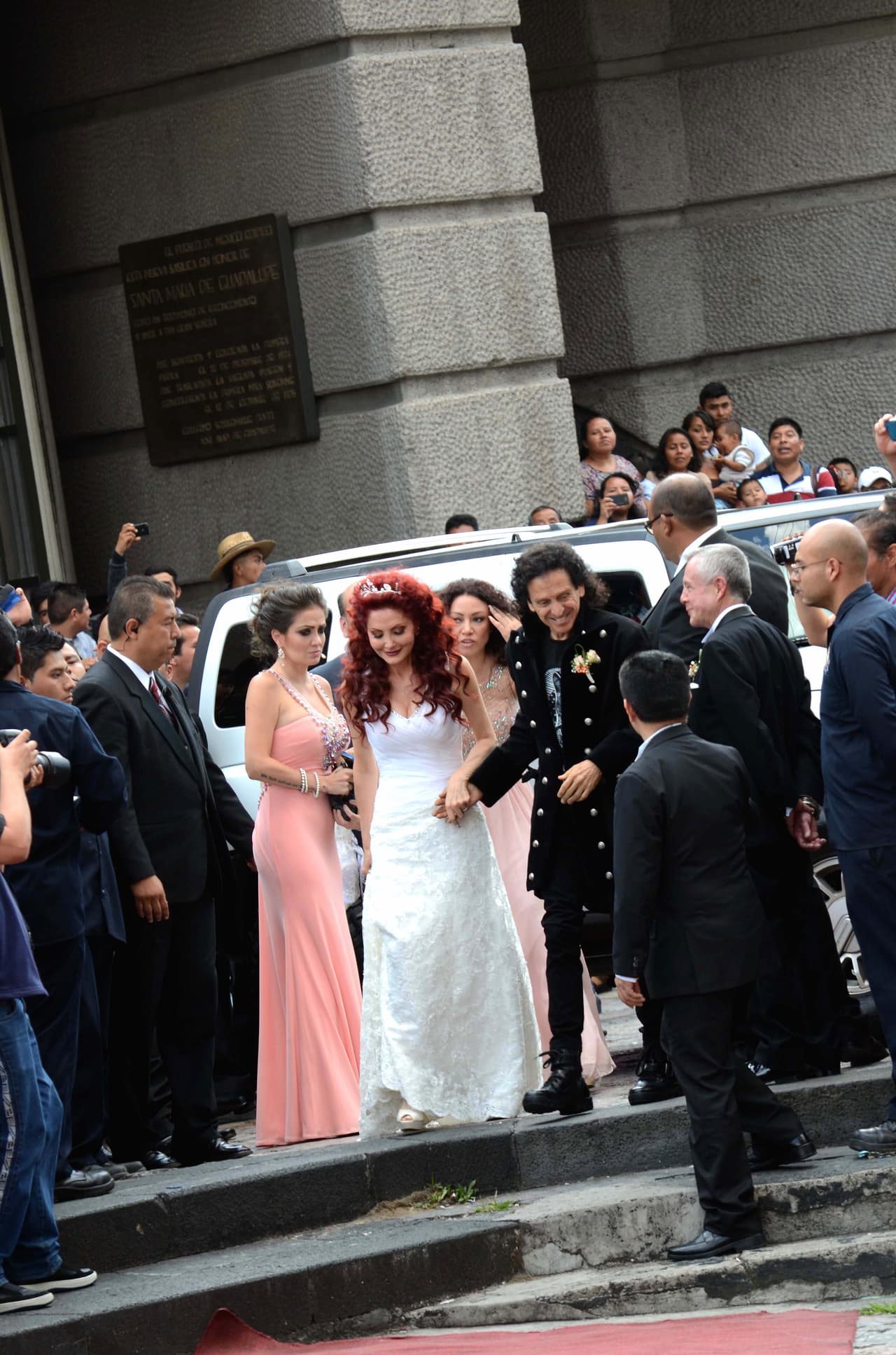 La novia lució de lo más guapa.