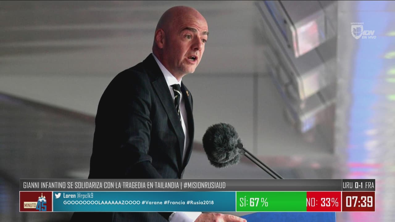 Infantino invita a niños atrapados en cueva en Tailandia a la final del Mundial