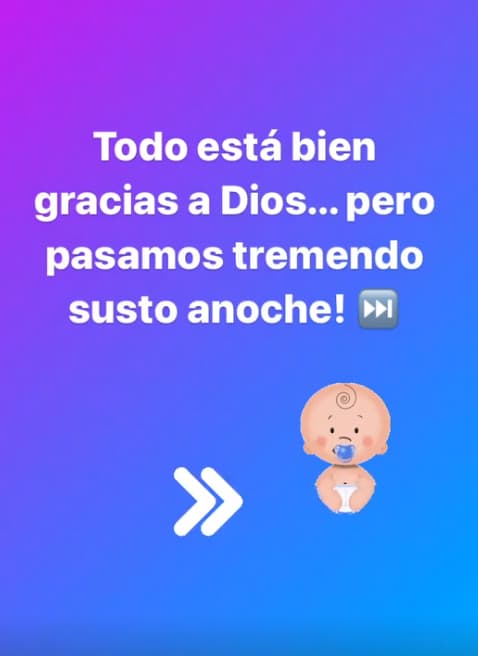 Con un mensaje tranquilizador, Carolina dio paso a explicar por qué fue a parar al hospital estando ya en su noveno mes.