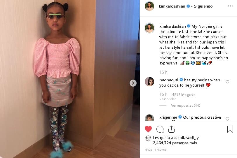 En aquella ocasión, North fue parte de una campaña publicitaria de Fendi, en la que deslumbró sus dotes ante la cámara.