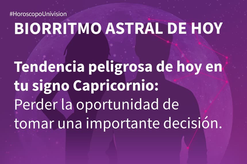 Capricornio 1 de mayo 2019