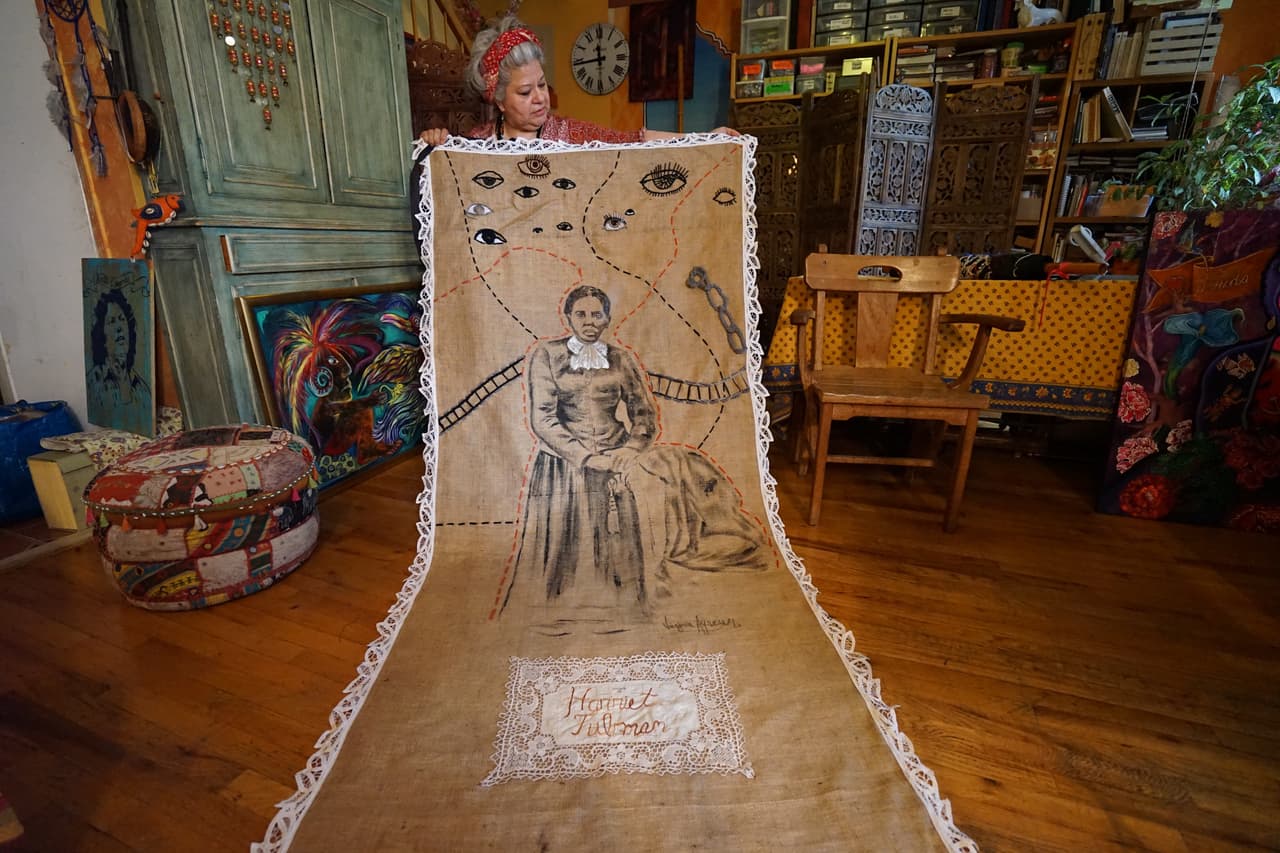 Artista de El Bronx resalta el valor de Harriet Tubman