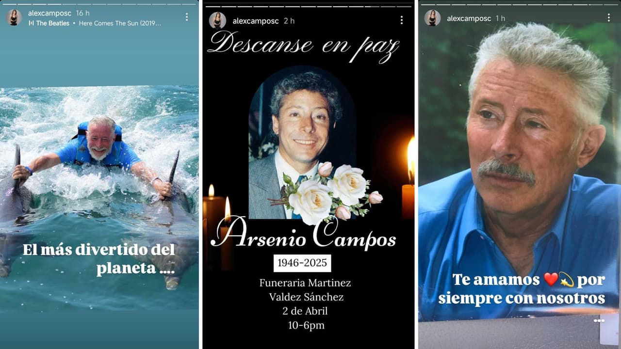 Alexandra Campos, hija de Arsenio Campos, le dedicó emotivas palabras.