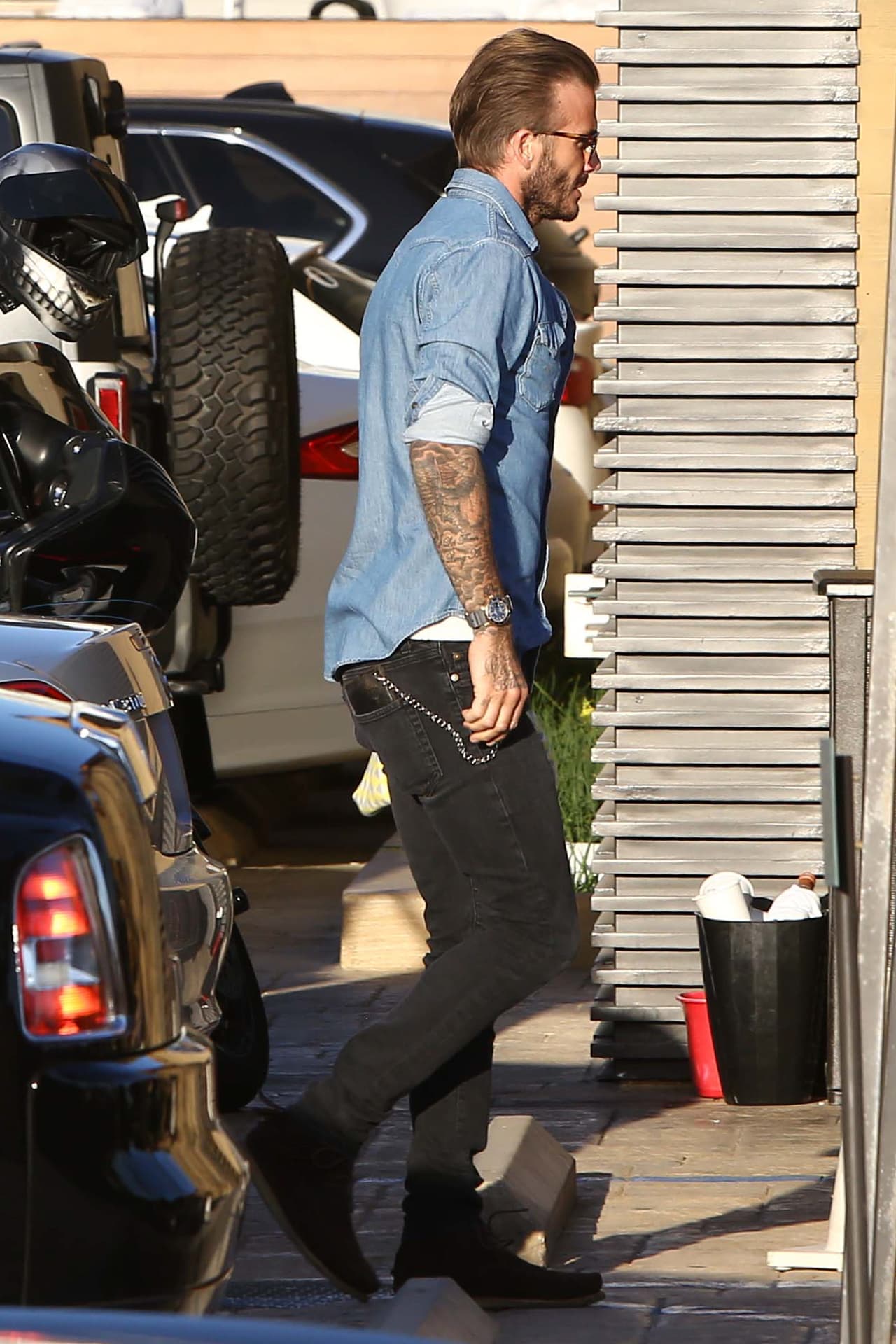 Su esposo e hijos la llevaron a disfrutar de una deliciosa comida en el famoso restaurante Nobu de Los Ángeles.